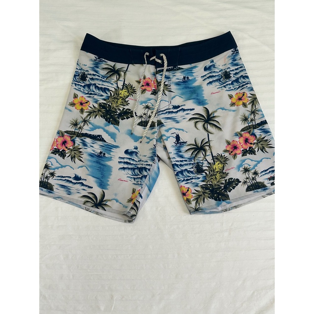 Billabong Sundays Airlite Board Shorts Mens 33 Hawaii Grim Reaper Surf Trunks